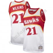 Atlanta Hawks NBA Basketball Drakter Dominique Wilkins 21# Platinum Hardwood Classics Swingman Drakt..